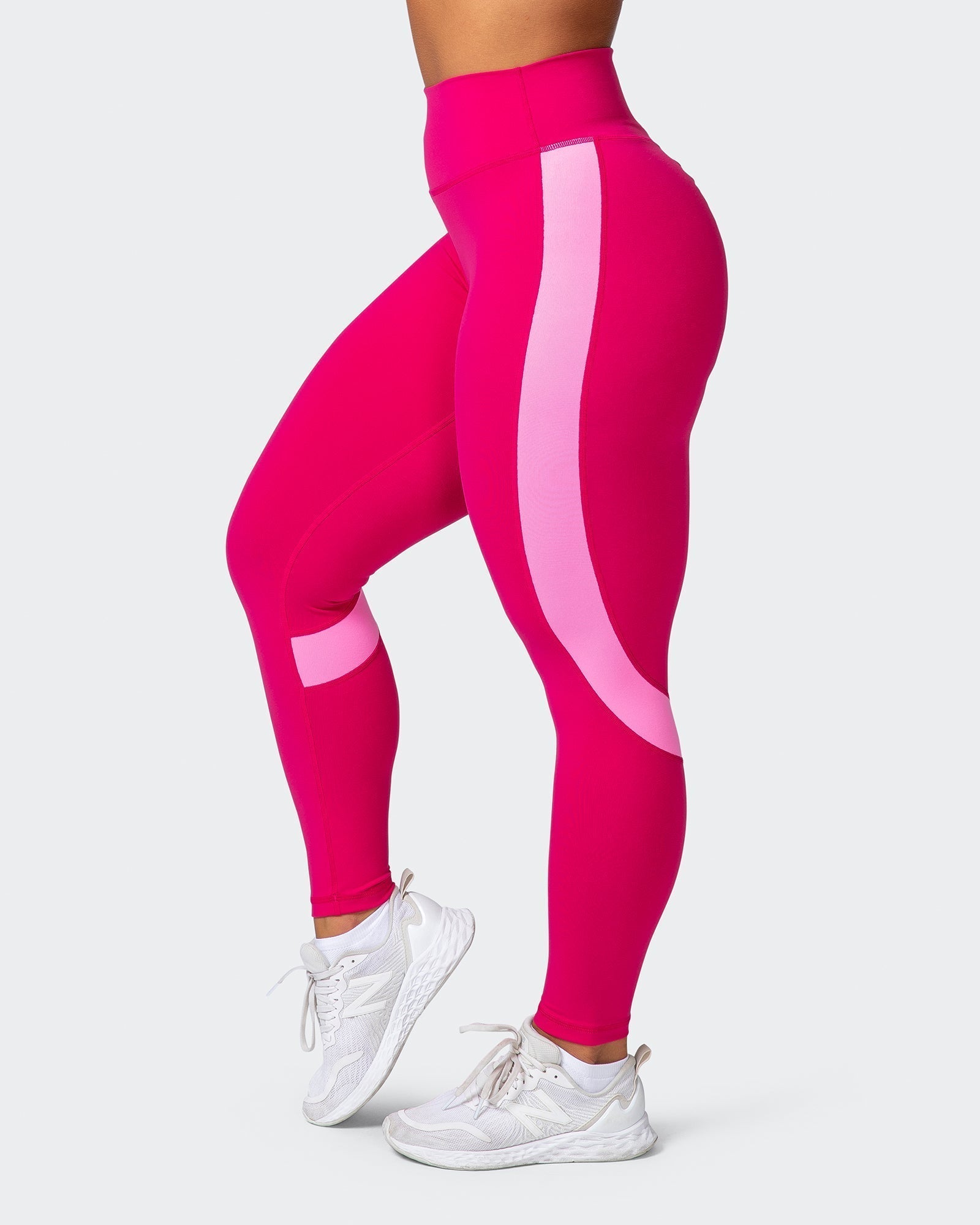 musclenation Tights SUNLIGHT SIGNATURE SCRUNCH ANKLE LENGTH LEGGINGS Pink Punch
