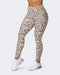 musclenation Tights SUPERIOR SQUAT POCKET ANKLE LENGTH LEGGINGS Cheetah Print