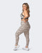 musclenation Tights SUPERIOR SQUAT POCKET ANKLE LENGTH LEGGINGS Cheetah Print