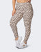 musclenation Tights SUPERIOR SQUAT POCKET ANKLE LENGTH LEGGINGS Cheetah Print
