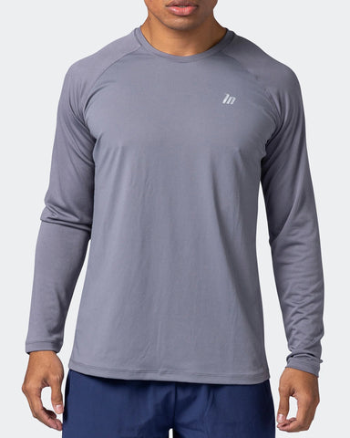 musclenation Tshirt Cross Train Long Sleeve Top - Space Grey