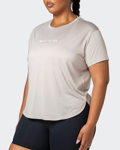 musclenation T-Shirts Copy of Level Up Training Tee Apricot