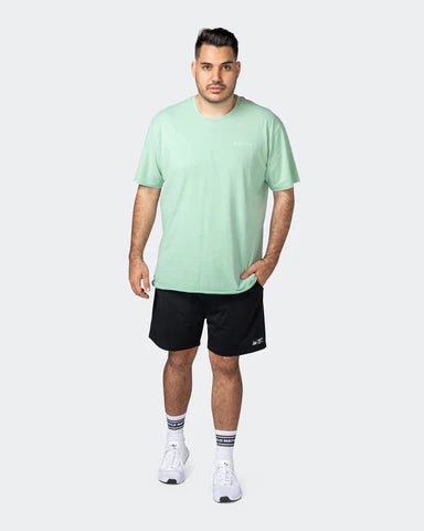 musclenation TShirt Mens Box Wave Oversized Vintage Tee - Washed Pastel Green
