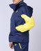musclenation Unisex Retro Jacket - Navy/ Yellow