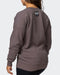 musclenation Womens Classic Vintage Pullover - Dark Taupe