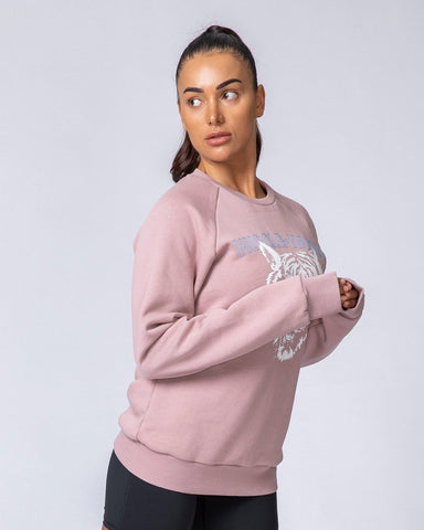 musclenation Womens Courtside Vintage Pullover - Washed Fawn