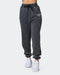 musclenation Womens Track Pants WOMENS MN CLUB VINTAGE TRACKIES Washed Black