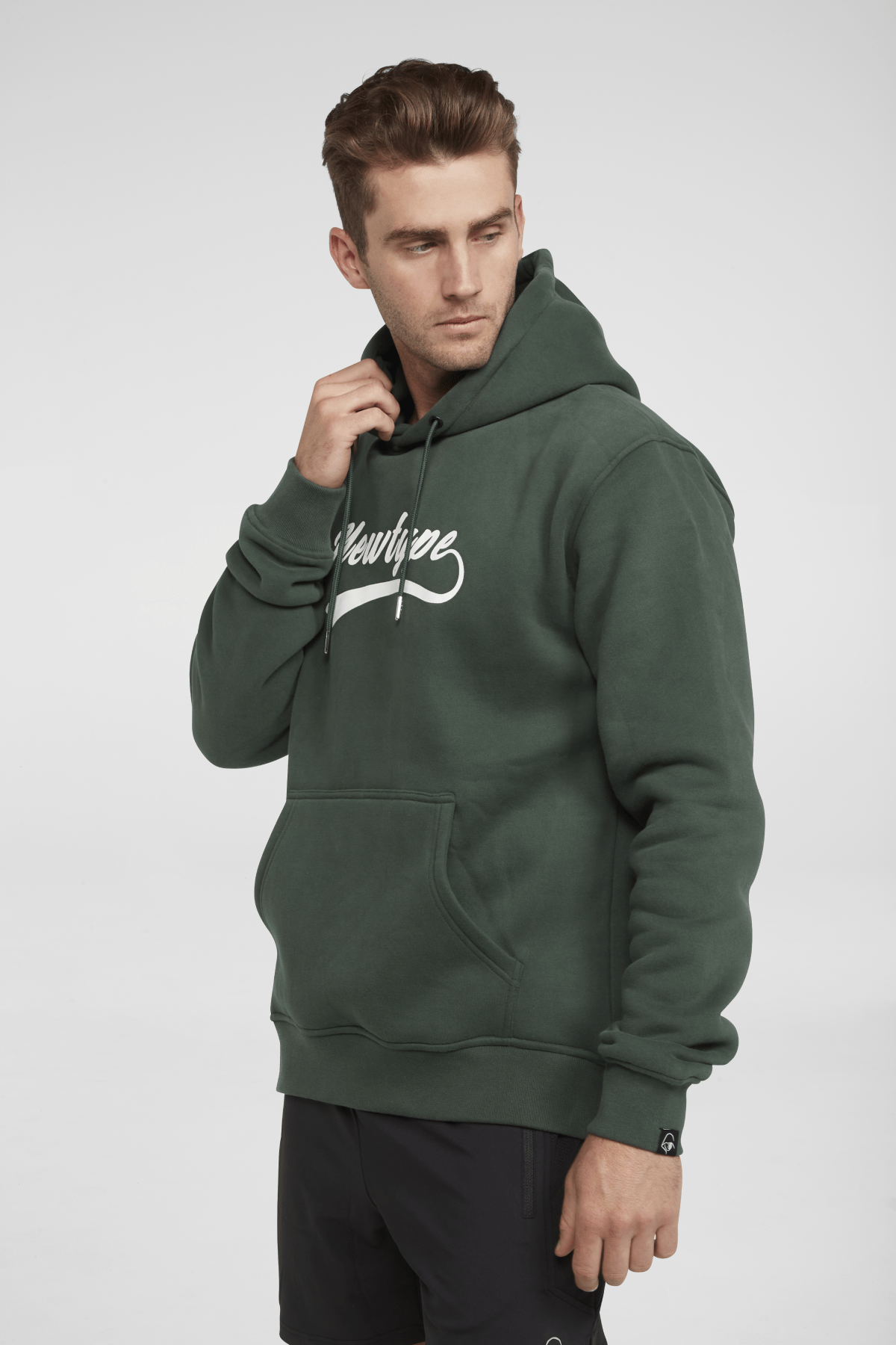 Newtype Official Hoodies Dynamic Hooded Pullover Sweatshirt - Forest Green