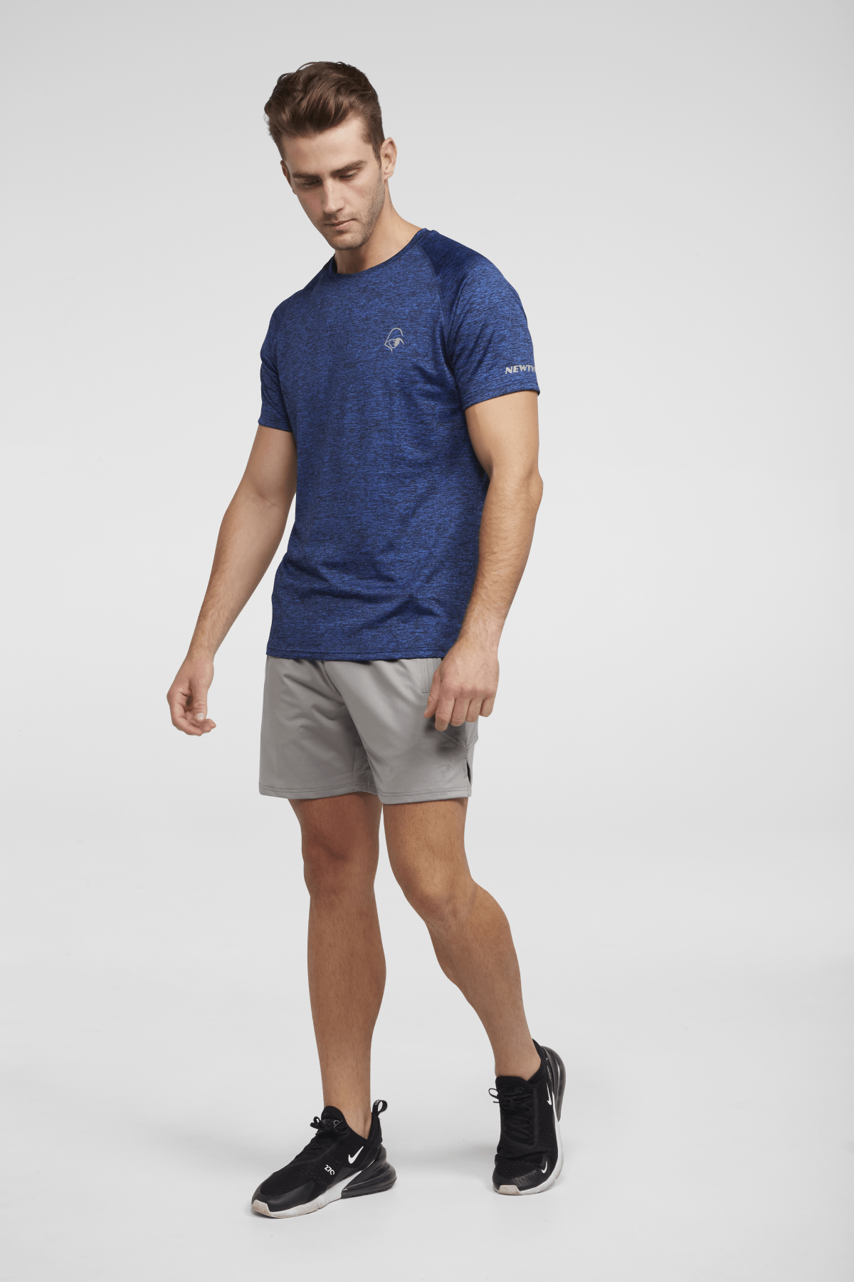 Newtype Official T-Shirts All Day Every Day Tee Marl - Marl Blue