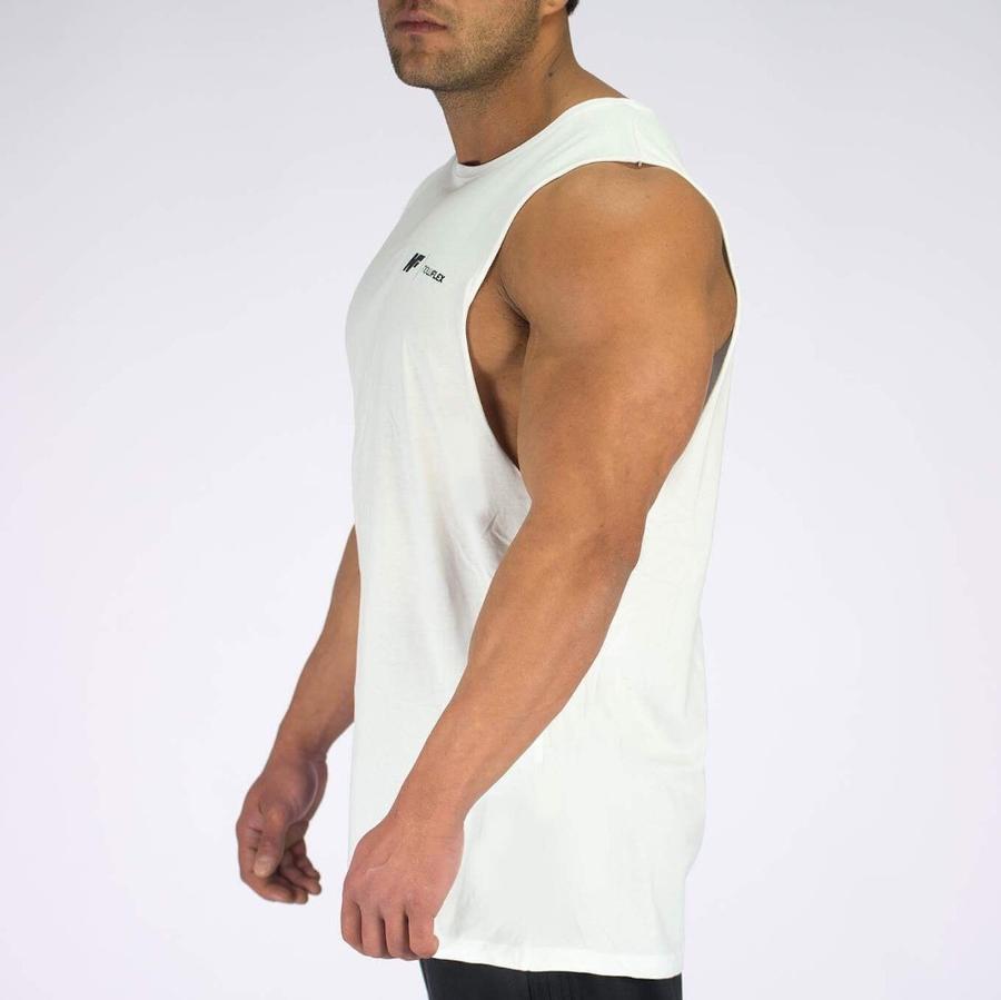 Now Flex Tank ESSENTIAL MUSCLE TANK - WHITE