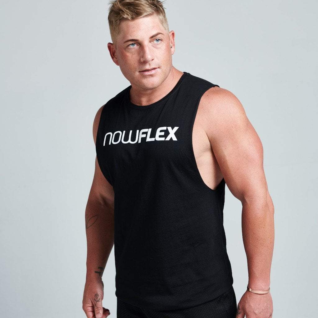FLEX MUSCLE TANK - BLACK - Be Activewear