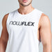 FLEX MUSCLE TANK - POLAR WHITE - Be Activewear
