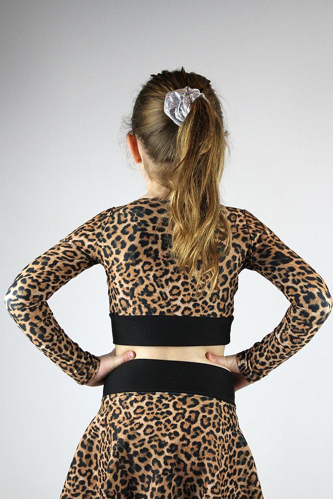 RARR DESIGNS crop Animal Long Sleeve Crop Top Youth Girls