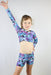 RARR DESIGNS crop Labyrinth Long Sleeve Crop Top Youth Girls