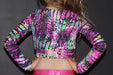 Pink Mystic Long Sleeve Crop Top Youth Girls - Be Activewear