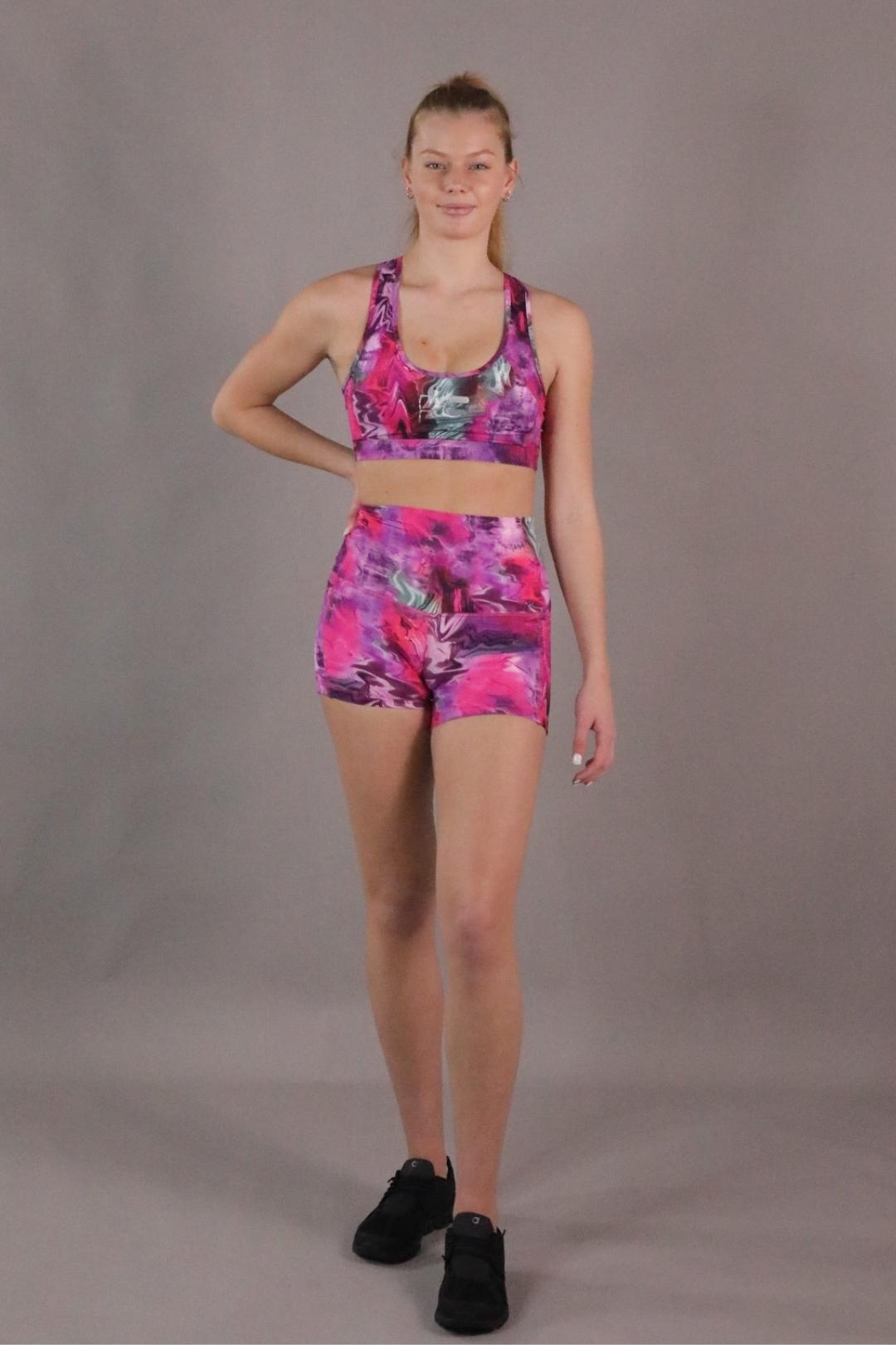 RF AQUAFIT Activewear High Waist Short Shorts - Daydream