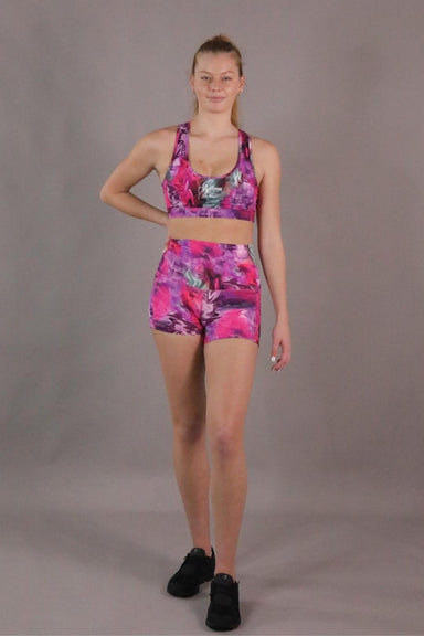 RF AQUAFIT Activewear High Waist Short Shorts - Daydream