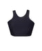 BK36 Contrast Sports Mesh High Neck Tank Crop Top - Be Activewear