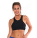 BK36 Contrast Sports Mesh High Neck Tank Crop Top - Be Activewear