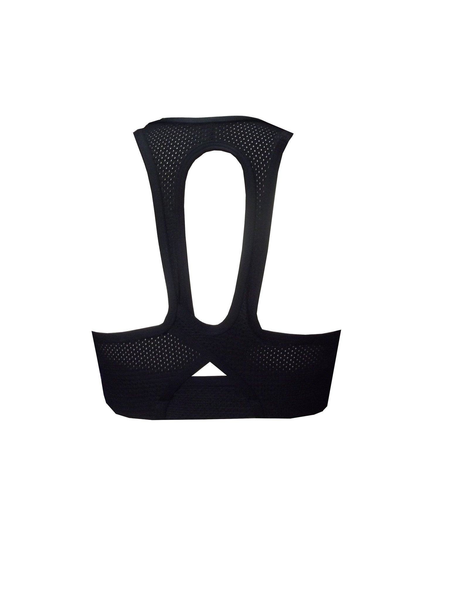 BK39 Matt Black & Mesh Contrast V Wrap Crop Top - Be Activewear