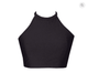 Black High Neck Sports Crop Top BK114bl - Be Activewear