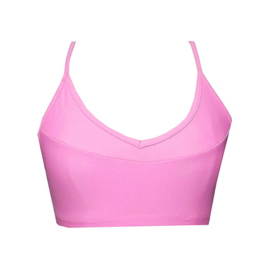 Strappy Powder Pink Crop Top BK117pnk - Be Activewear
