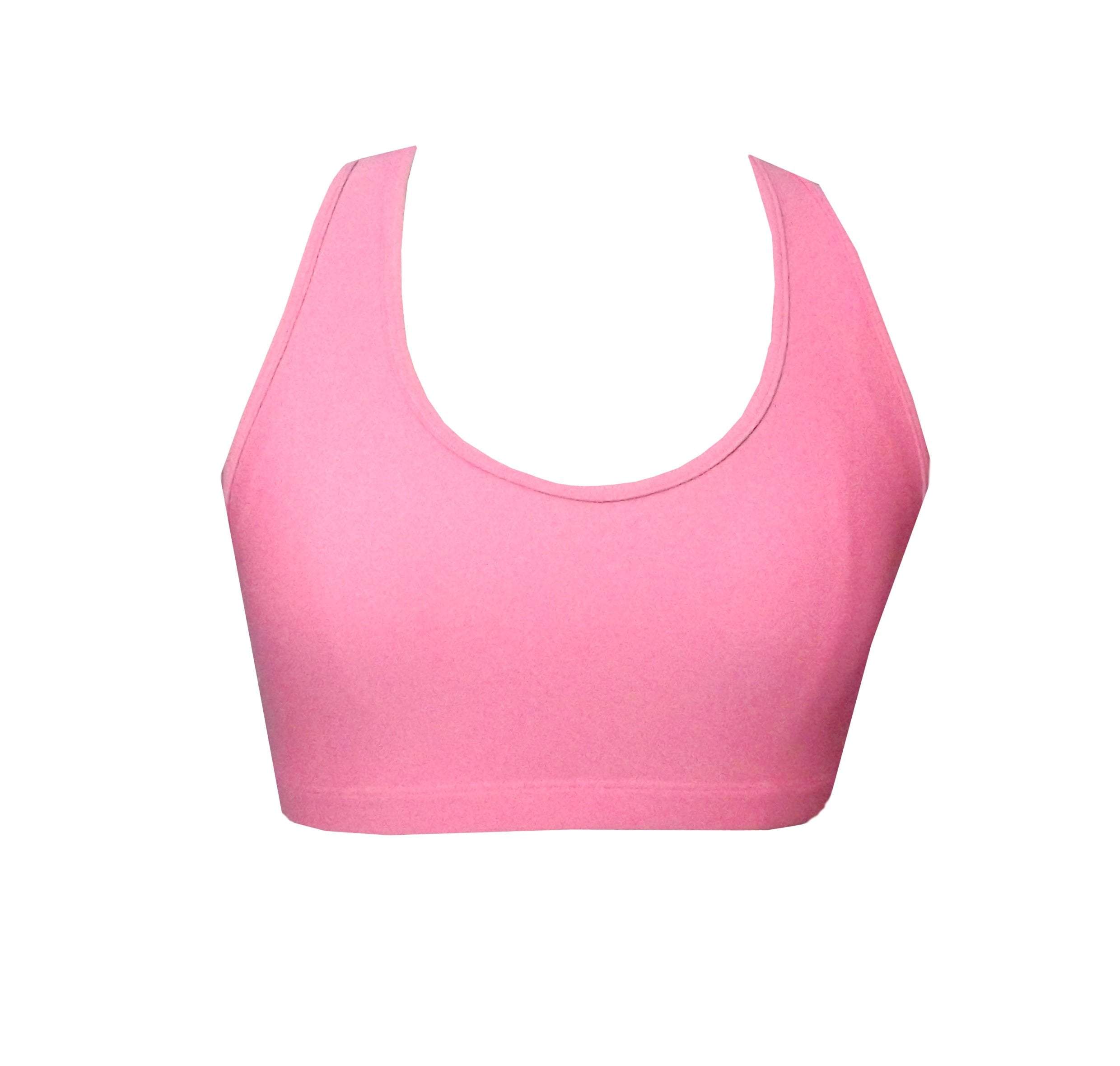 Coral Pink High Impact Crop Top feat Keyhole Racerback BK24CP - Be Activewear
