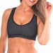Monochrome Sports Mesh V Neck Max Impact Crop Top - Be Activewear