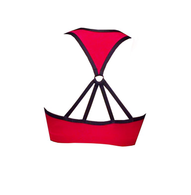 Vamp Cherry Red Crop Top BK73 - Be Activewear