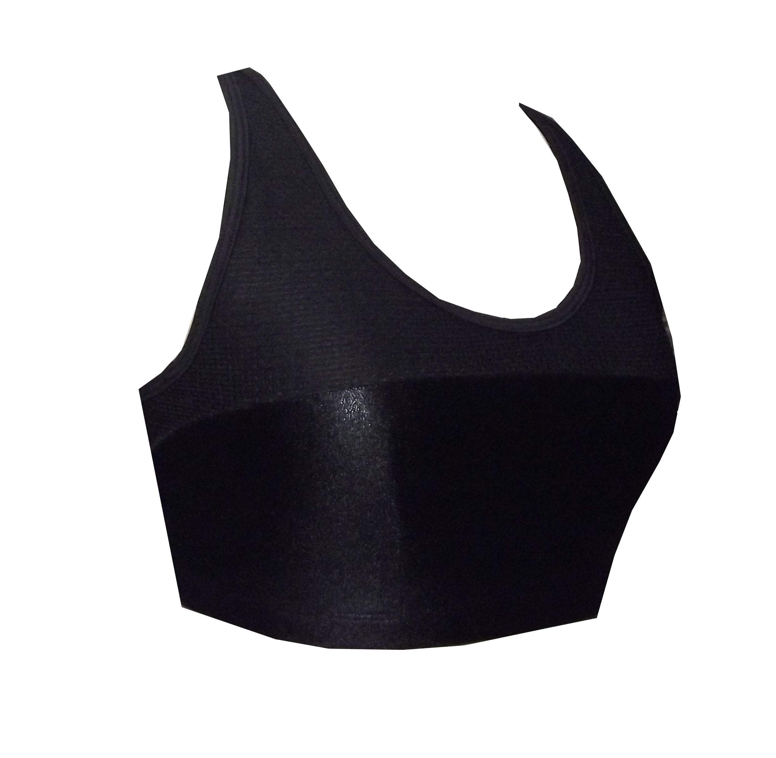 Leather-look and Sports Mesh Crop Top - Be Activewear