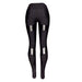 Italian Lycra Gym Leggings featuring pleather panels- Australian Made - Be Activewear
