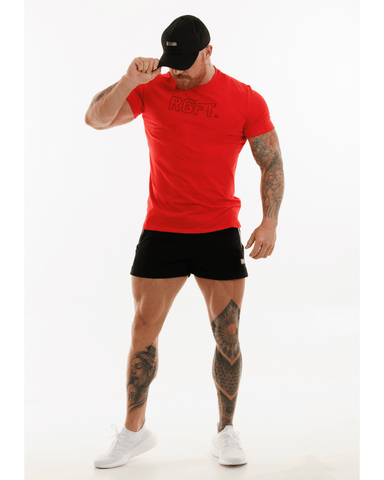 RigFit T-Shirts S'22 Short Sleeve Hollow T-shirt - Red
