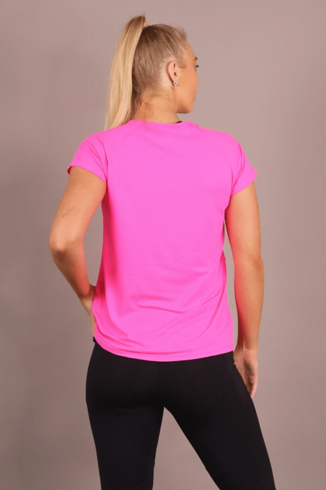 RunFaster Clothing Scope Tee - Neon Pink