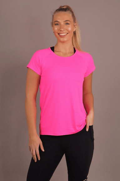 RunFaster Clothing XS / Neon Pink Scope Tee - Neon Pink