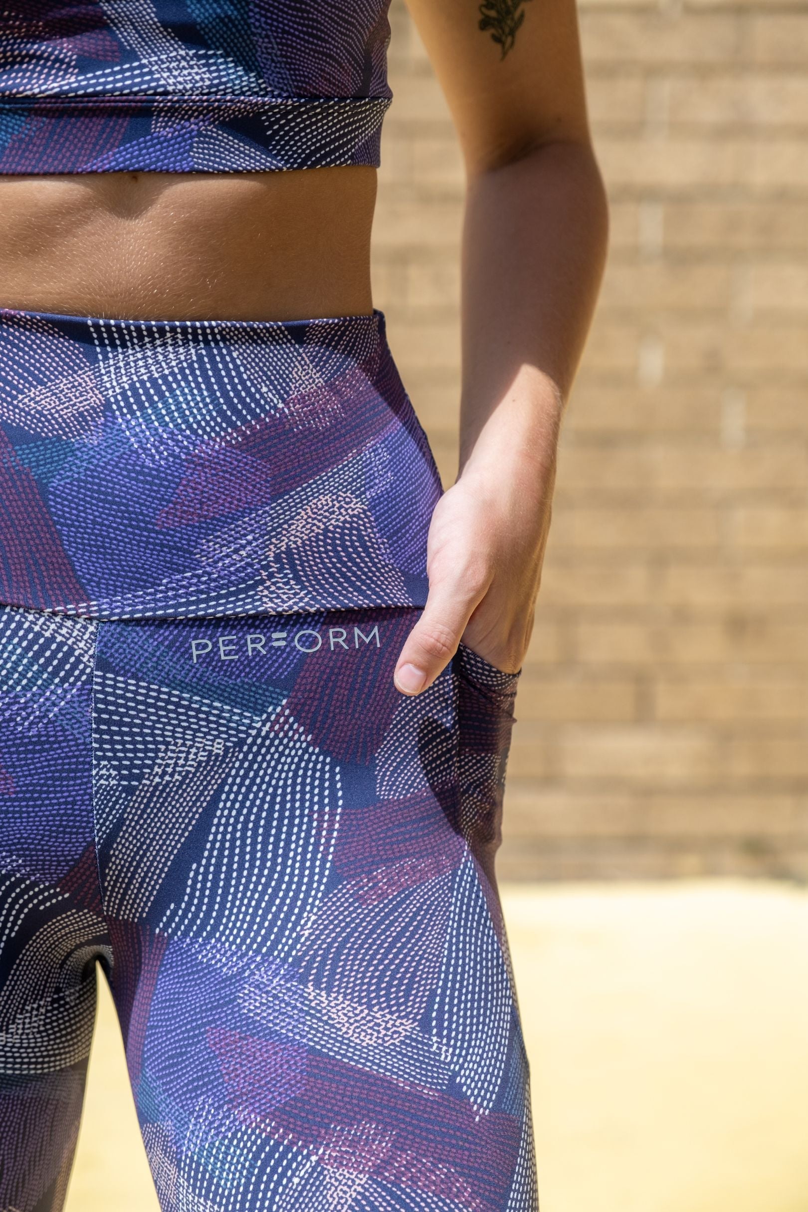 RunFaster Leggings High Waist 7/8 - Haywire