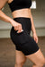 RunFaster Shorts High Waist Mid Shorts - Black