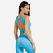 Squat Wolf Crop Tops META SPORTS BRA – SKY BLUE