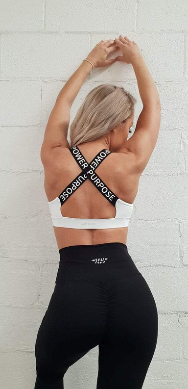 SPORTS BRA - CORE VALUES - White - Be Activewear