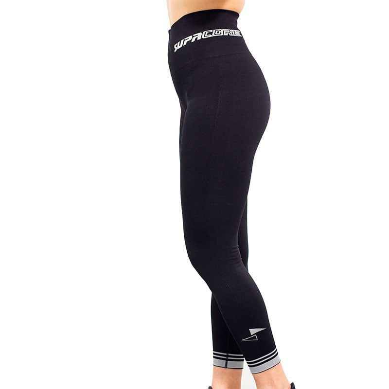 Supacore Compression tights L / Black Patented Vixen Women's CORETECH® injury recovery/Postpartum 7/8 Legging ( Black and Blue)