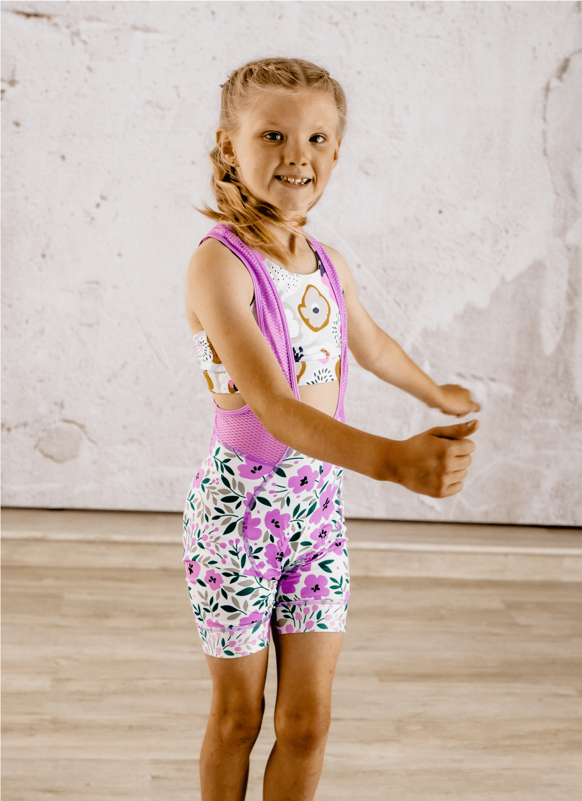 Two Daisies Shorts Cycling Girls bib shorts - Blossom