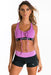Xahara Active Sports Bra Scarlet Violet Crop
