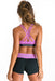 Xahara Active Sports Bra Scarlet Violet Crop