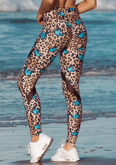 Xahara Activewear Leggings Bootylicious Butterfly Leopard Legging