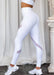 Xahara Activewear Leggings Bootylicious Luxe White Ribbed Legging