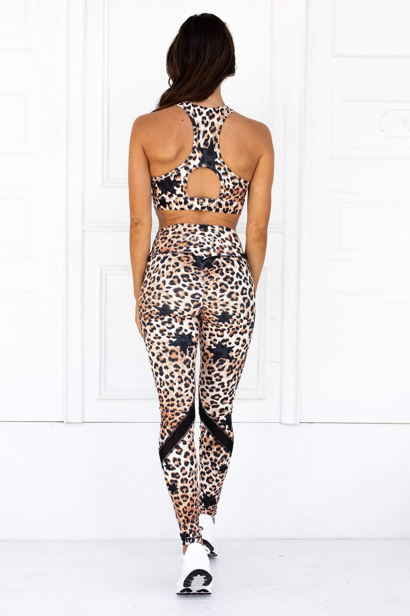 Xahara Activewear Sports Bra Knockout Star Leopard Sports Bra